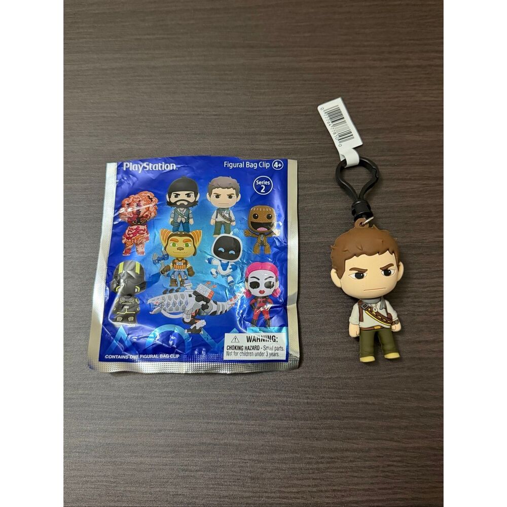 PlayStation Series 2 Figural Bag Clip Keychain - Nathan Drake (Uncharted)